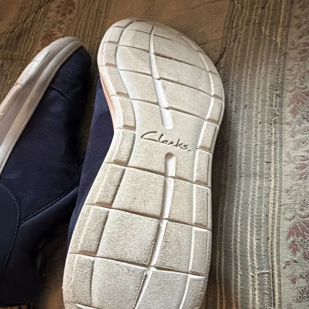 Clarks Cloudsteppers Size 12 Women Blue Casual Sneakers Lace Up